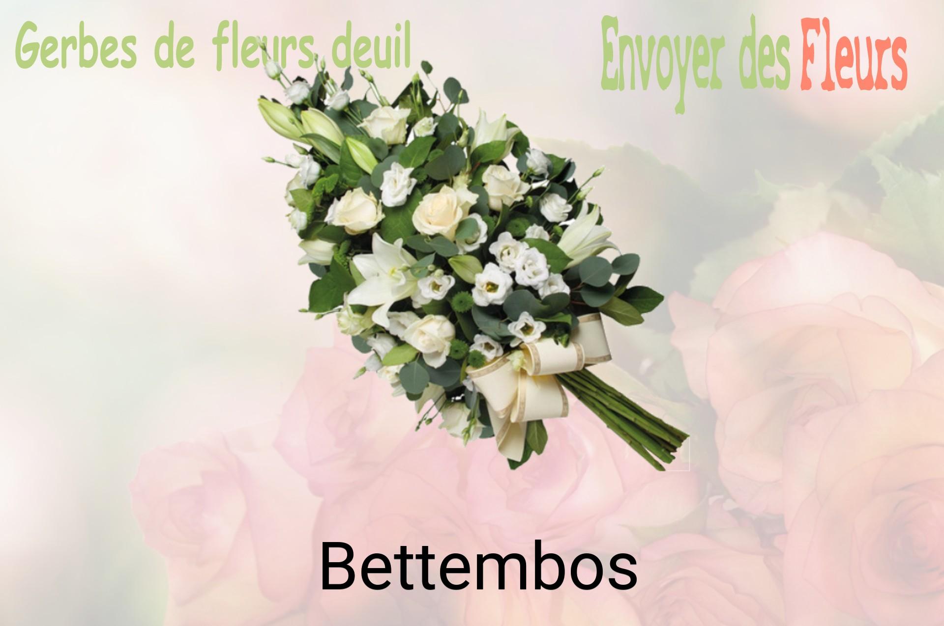 Gerbe de fleurs de deuil livrée à Bettembos